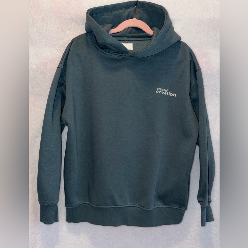 Zara girls Green/ Gray Hoodie